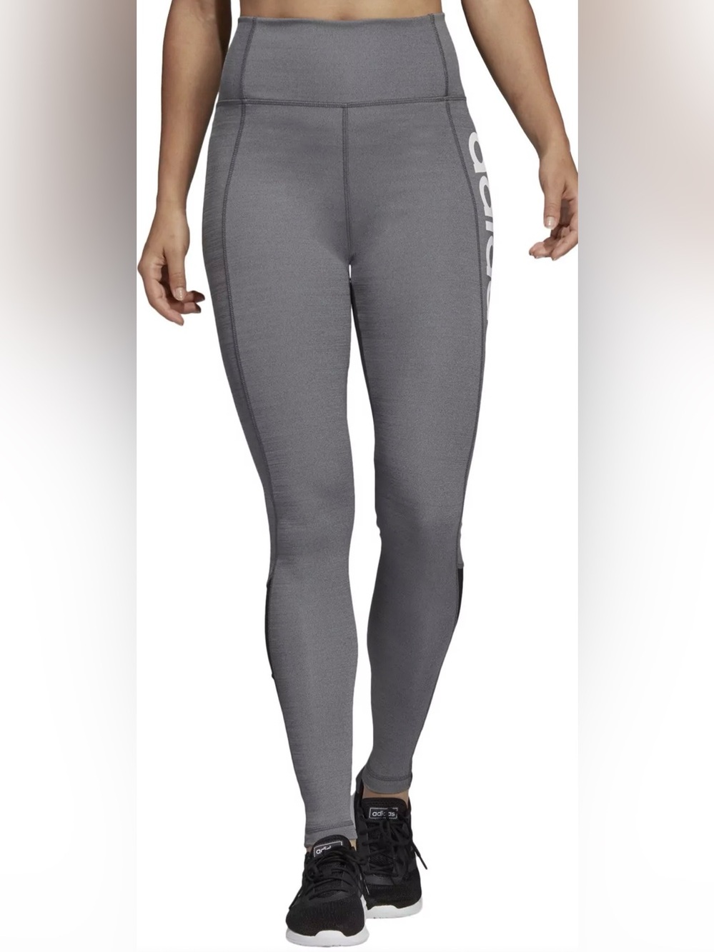 Adidas Tights W D2M Lo Hr Grey Large NWT - Picture 1 of 12